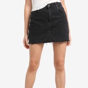 Black jean skirt